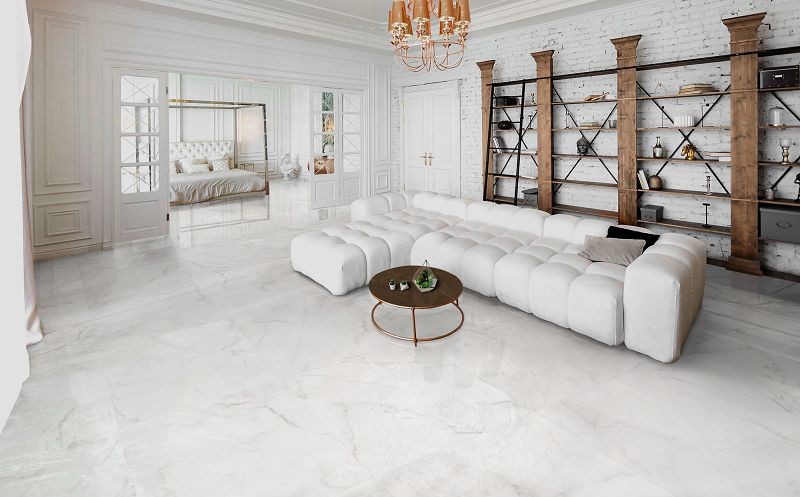 ITT Alexandra White Shiny Rect. 59,5x59,5 płytki marmurowe 134600