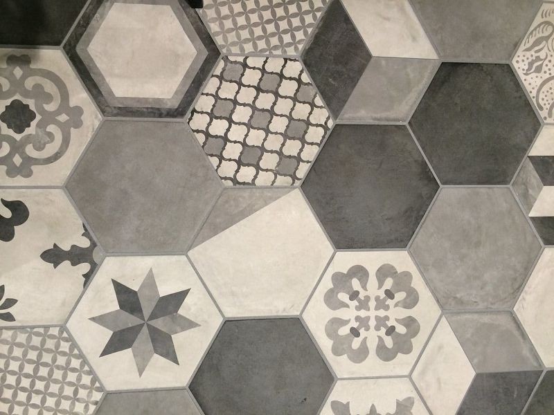 Marca Corona Terra Antracite Esagona 25x21,6 0093 płytki heksagonalne 144329