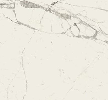 Spiek konglomerat wiełkoformatowy marmurowy biały z szarą żyłą Marazzi Grande Marble Look Statuario Lux 120x120 100346