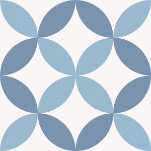 Keros Barcelona Arch 25x25 Fliesen, weiß-blau, Küchenfliesen