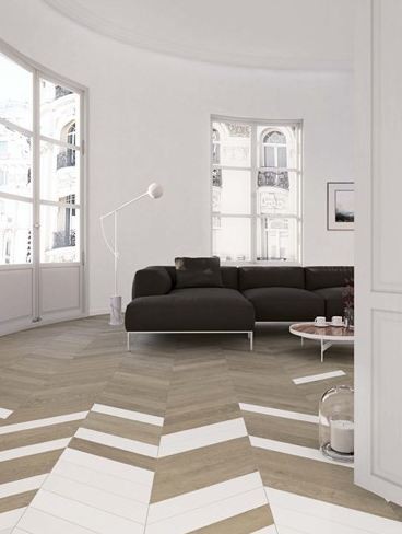 Płytki podłogowe szewron drewno szare Wow 60 Grad 120279 Chevron B Wood Dark 10x52 101140