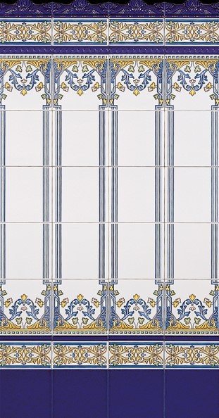 Cokoły ścienne szare Mainzu Zócalo Mallorca Moldura Milano blue 5x20 64539