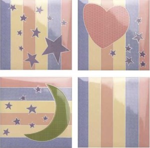 Mainzu Kids Lignes 20x20: Kinder-Badfliesen