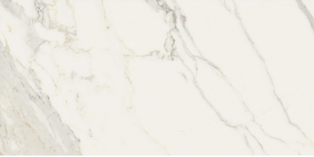 Gres imitujący marmur biało- szary brąz Fioranese Marmorea Bianco Calacatta Połysk 75x150-69709