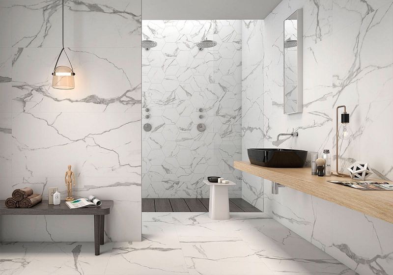 Geotiles Kaunas Blanco Natural 60x120 płytka imitująca marmur 132360
