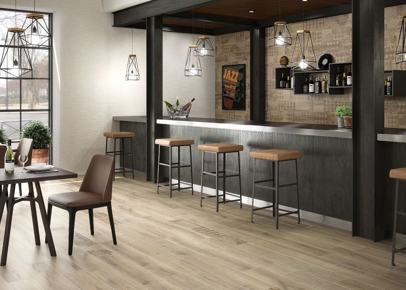 Saloni Hardwood Crema 20x120 HNA620 płytki gresowe imitujące drewno 151069