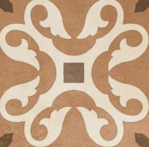 Fioranese Retro Zementfliesen Patchwork Braun Beige 20x20