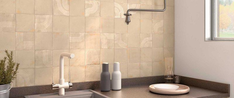 WOW Enso Nakama Sand 12,5x12,5 płytka ścienna 155784