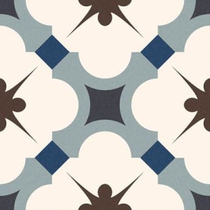 Gayafores Taco Grace Blue 16,5x16,5: Patchwork-Feinsteinzeugfliesen