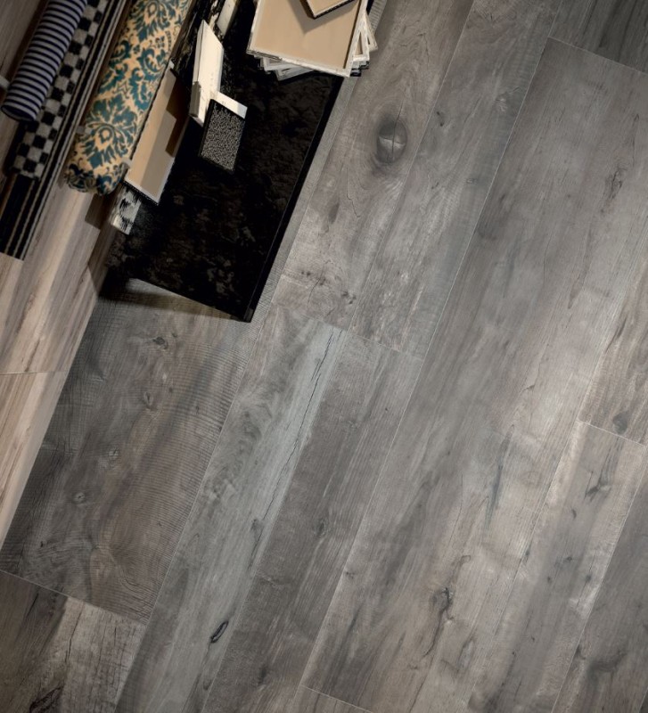 Płytki naturalne drewno szare Flaviker Dakota Tortora DK2723R 20x170 76292