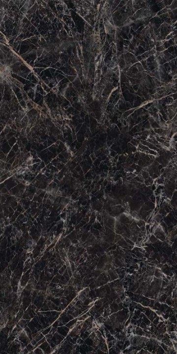 Płytki spieki imitujące ciemny marmur z jasną żyłą Marazzi Grande Marble Look Saint Laurent Matt 120x240 62090