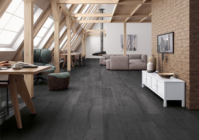 Ibero Artwood Black 20x120 płytki drewnopodobne 133339