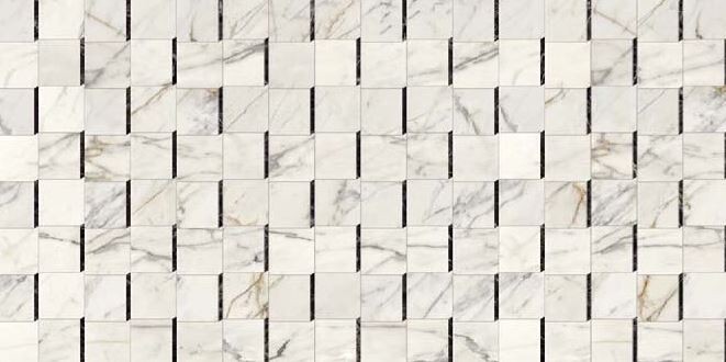 Mozaika imitujące marmur ekri Marazzi Grande Marble Look White Laurent 30x30 36934