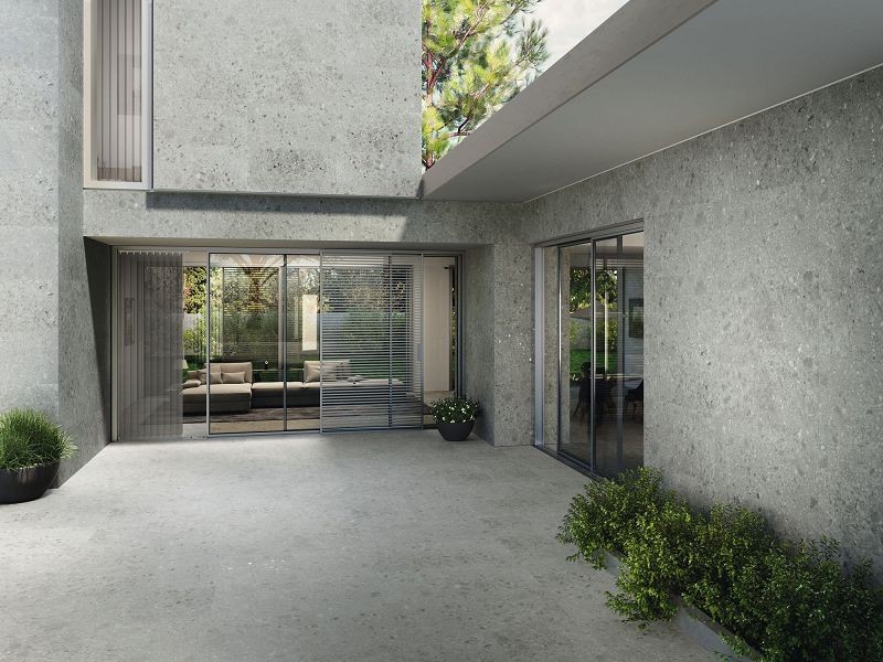 Baldocer Hannover Steel 80x80 płytki gresowe imitujące lastryko 116274