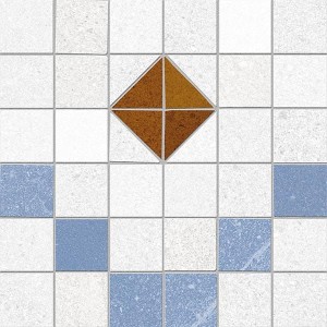 Vives Seine Tabarly-R 2 Blau 20x20 Patchwork Fliesen aus Feinsteinzeug