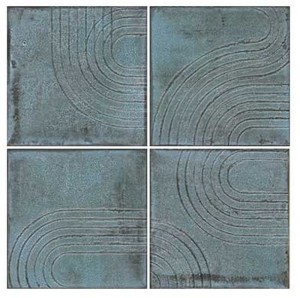 WOW Enso Wabi Blue 12,5x12,5 Wandfliese Dekor