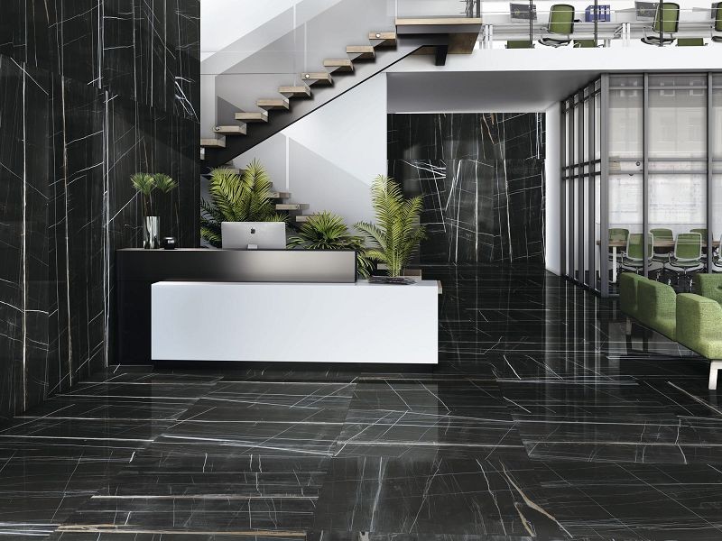 Baldocer Titanium Black Pulido 80x80 płytki marmurowe gresowe 114991