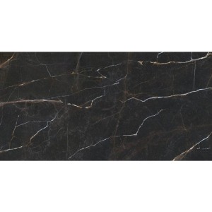 Saloni Laurent Negro Lux 60x120 LAC310 Fliesen aus Feinsteinzeug in Schwarzmarmor-Optik