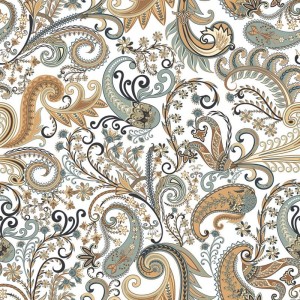 Keros Paisley Mysore 25x25 Patchwork-Dekorfliese