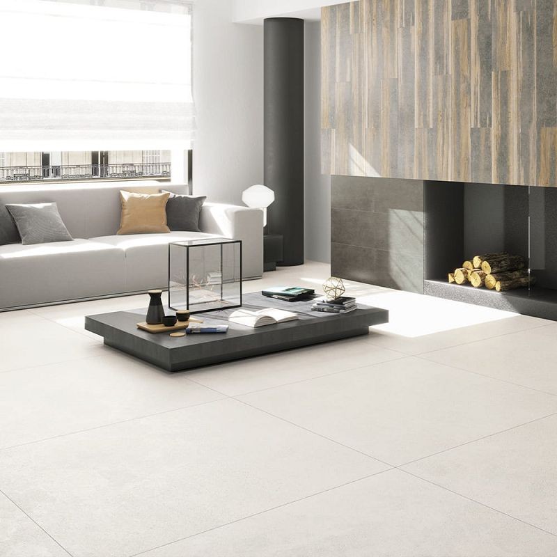 APE Wabi Sabi Stru Wabi Bianco Rect 60x60 płytki betonowe gresowe 112799