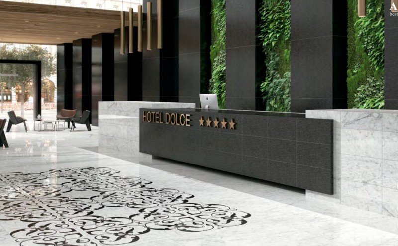 Płytki marmuropodobne białe APE Vita Polished Rect. 30x60 dms 40216