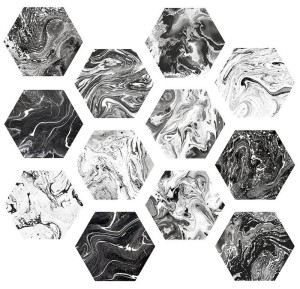 ITT Ebru Shiny 23x27 hexagonale Fliesen