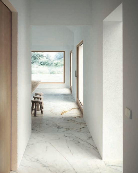 Gres marmur biały ze złotą żyłą super połysk Marazzi Grande M.Look Golden White lux M8AH 120x240 51808