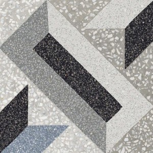 Marazzi Scaglie Tappeto 11: Graue Patchwork-Bodenfliesen 20x20