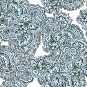 Keros Paisley Laxmi 25x25 dekorative Patchworkfliese