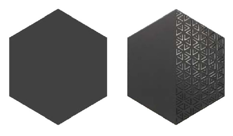 Realonda Opal Deco Black 28,5x33 płytki heksagonalne 150073
