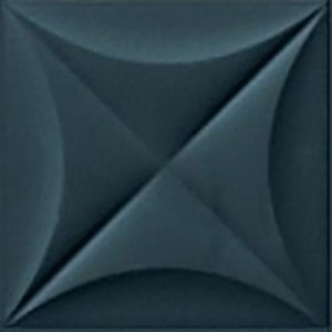 Marca Corona 4D Flower Tiefblau 20x20 E066 Wandfliesen