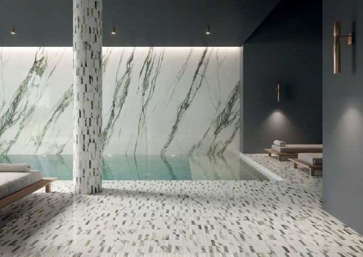 Italgraniti Charm Experience Calacatta Green Lappato 120x120 płytki gresowe imitujące marmur 104936