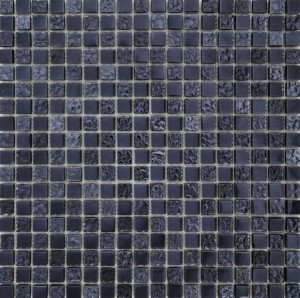 Dell Arte Mosaik Brillant Silver Point 30x30: Glasmosaik Metall Silber