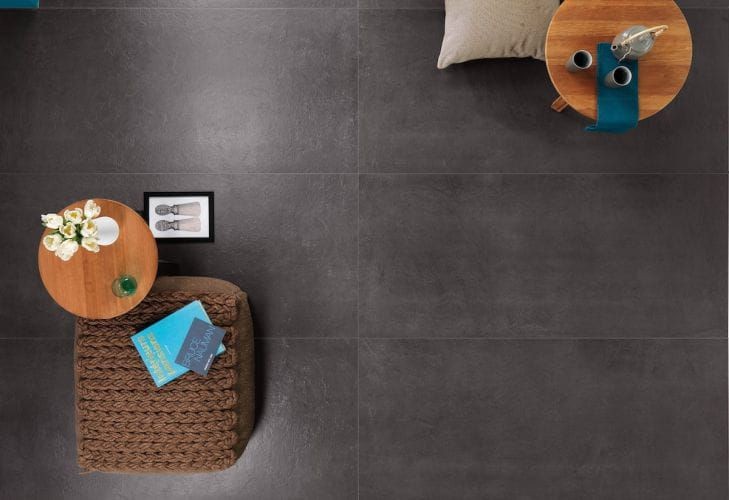 Italgraniti Spatula Nero Naturale 60x60 płytki gresowe imitujące beton 134414