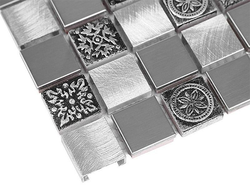 Dunin Metallic Allumi Grey Mix 23 30x30 mozaika metalowa 103939