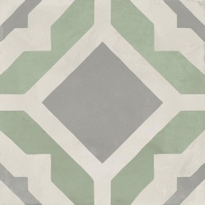 Marca Corona Terra Geometrische Kunst Fliesen Sand/Mint 20x20 I389 Patchwork Fliesen