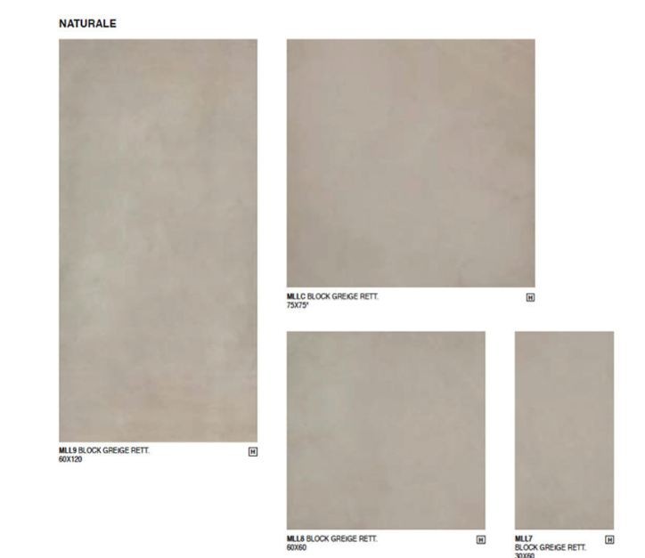 Płytki podłogowe imitujące beton beż szary Marazzi Block Greige MLL9 60x120 48431