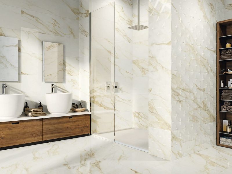 Baldocer Adaggio Gold 40x120 płytka ścienna imitująca marmur 115110