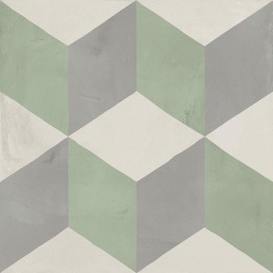 Marca Corona Terra Art Cubo Sand/Mint 20x20 I392 Patchwork-Fliesen