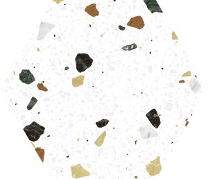 Keros Hexa Tritato Blanco 23x27 Heksagonale Lastryko-Fliese