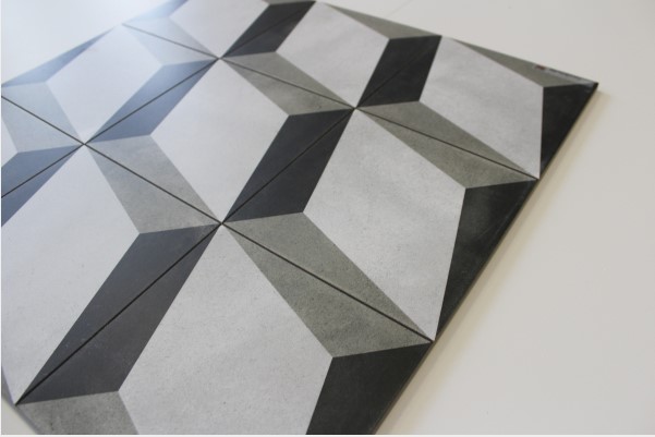 Płytki 3D romby szare Aparici Bondi_Blocks 59.2 × 59.2 52285