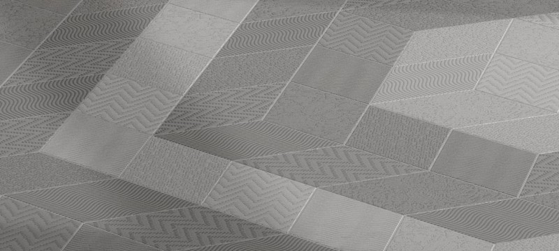 Płytki romby szary-brąz Equipe Rhombus Dark grey 14X24 ir 17468