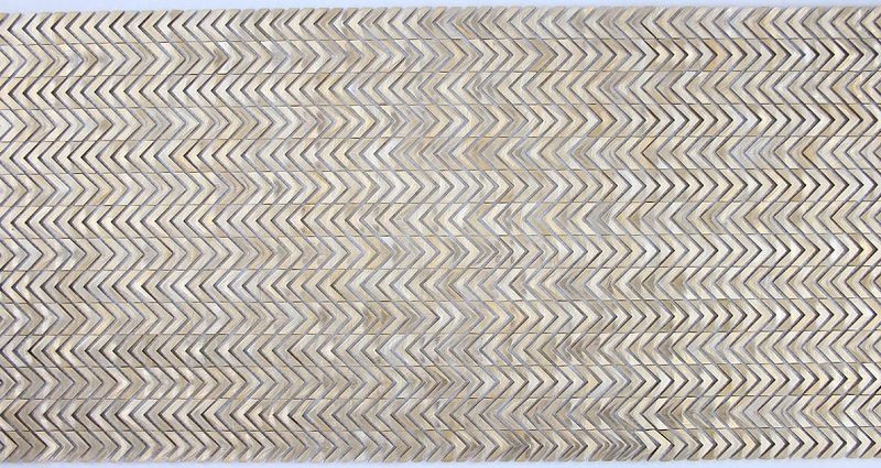 Mozaika Metalowa Szczotkowana Gravity Chevron 3D Złota 30x29,8 103537