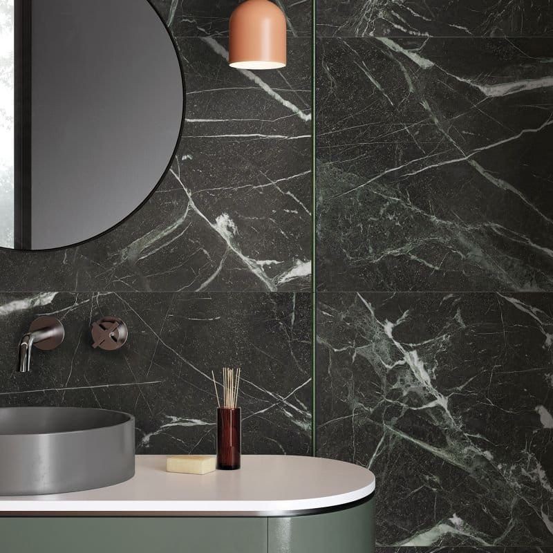 Ariana Epoque 21 Veria Green Naturale 80x80 płytki gresowe imitujące marmur 114455