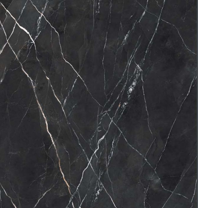 Italgraniti Charm Experience Calacatta Black Nat. 120x120 płytki gresowe imitujące czarny marmur 105351