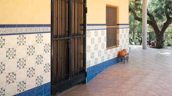 Płytki imitujace kamień granatowe Mainzu Zócalo Mallorca Litos Azul 20x20 64441