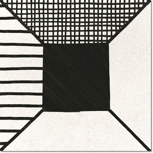 Equipe Caprice Deco Block B&W 20x20 płytka gresowa 126942
