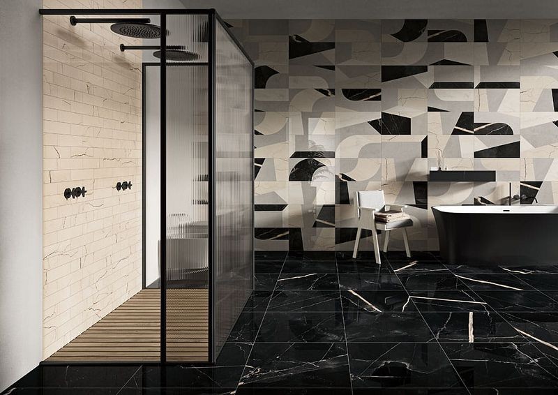 Fioranese Sound Of Marbles Nero Fondo Matt 74x74 M4757R płytki marmurowe 131435