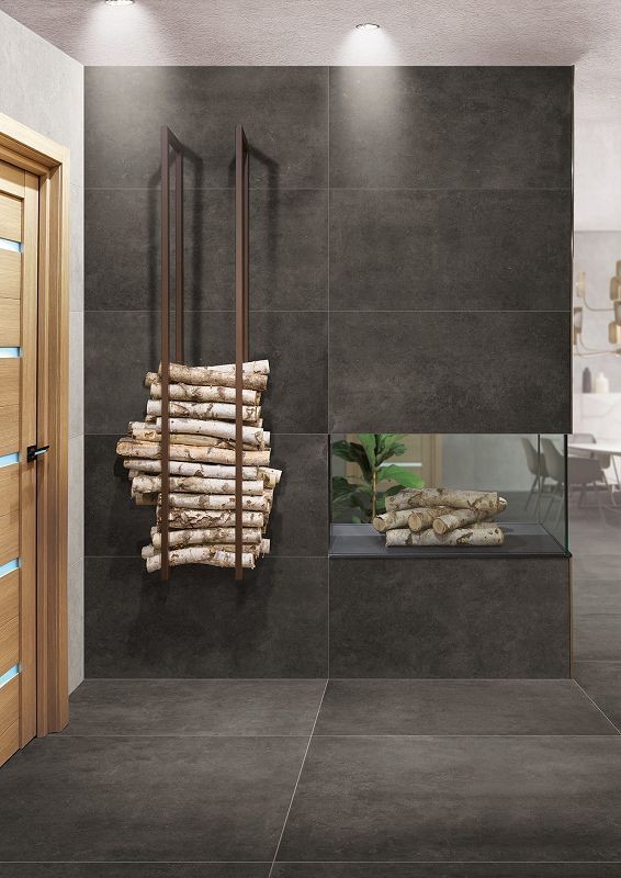 Cercom Square Black In 30x60 płytki gresowe imitujące beton 120357