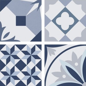 Gayafores Lumier Taco Blau 16,5x16,5 cm Patchwork-Großformatfliese